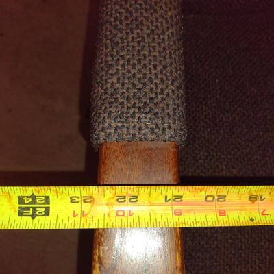 Vintage Upholstered Rolling Office Chair