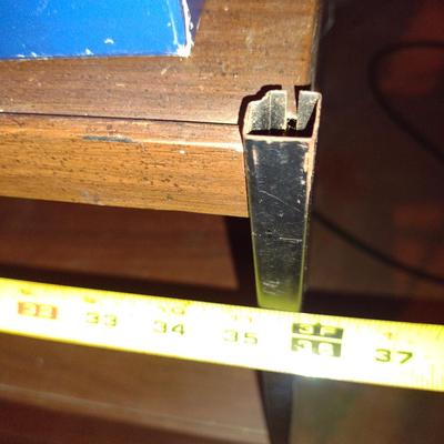 Vintage Metal Shelf- Approx 9 1/2" x 36" x 36" Tall (No Contents)