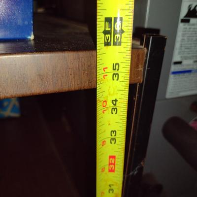 Vintage Metal Shelf- Approx 9 1/2" x 36" x 36" Tall (No Contents)
