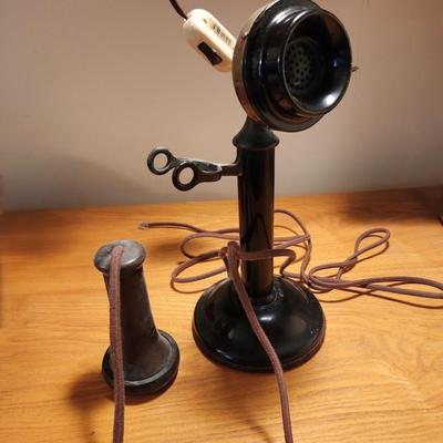 Antique Candlestick Telephone Western Electric Company