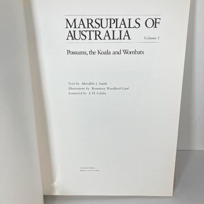 LOT 73: Signed and Numbered Marsupials of Australia Oversized Book by M. J. Smith and R. Woodford Ganf