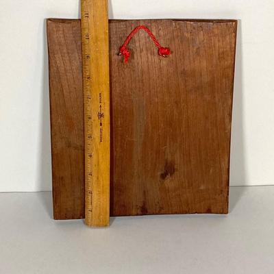 LOT 74: Collection of Hand Crafted Wood Decor - 3D Bird Wall Hanging, Cuendet Rotating Swiss Musical Bowl, Painted Stool, Carved Wall...