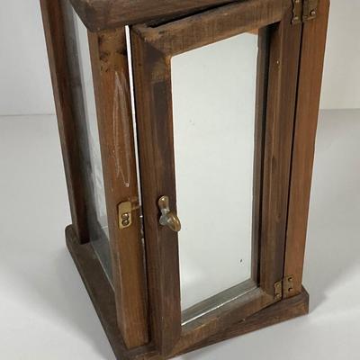 LOT 78: Vintage Candle Lantern, Stained Glass Lamp, Stained Glass Candle Holder and Collection of Hard Back Books