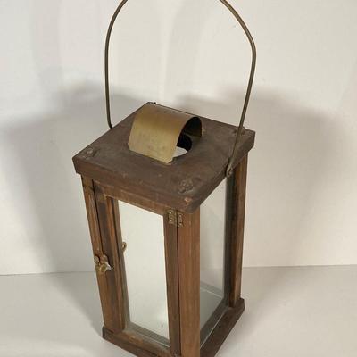 LOT 78: Vintage Candle Lantern, Stained Glass Lamp, Stained Glass Candle Holder and Collection of Hard Back Books