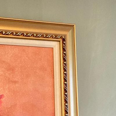 LOT 80: Artist Linda Wacaster Signed and Framed Wall Hanging