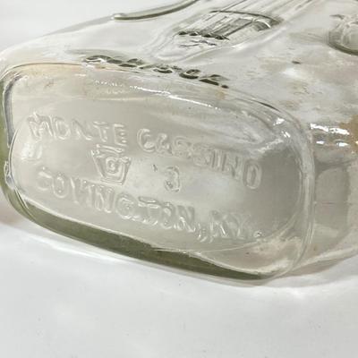 LOT 81: Vintage Still Life Wall Hanging and Pair of Violin Shaped Bottles