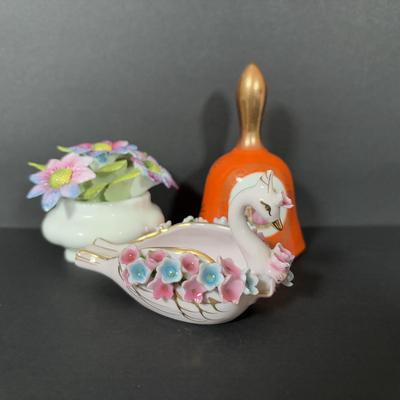 LOT 107: Lovely Collection of Knick Knacks: Limoges, Josef Originals, Galos Lady Figurine, Royal Albert, Arklow & More