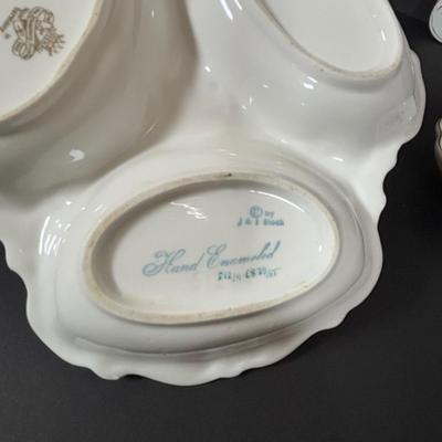 LOT 107: Lovely Collection of Knick Knacks: Limoges, Josef Originals, Galos Lady Figurine, Royal Albert, Arklow & More