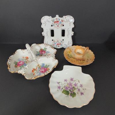 LOT 107: Lovely Collection of Knick Knacks: Limoges, Josef Originals, Galos Lady Figurine, Royal Albert, Arklow & More