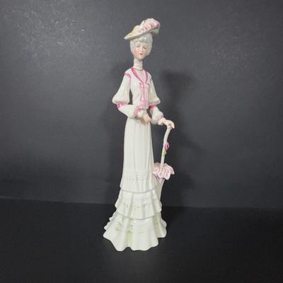 LOT 107: Lovely Collection of Knick Knacks: Limoges, Josef Originals, Galos Lady Figurine, Royal Albert, Arklow & More