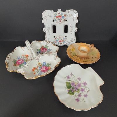 LOT 107: Lovely Collection of Knick Knacks: Limoges, Josef Originals, Galos Lady Figurine, Royal Albert, Arklow & More