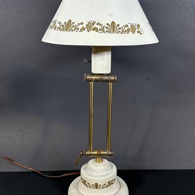 LOT 113: Vintage Toleware Table Lamp