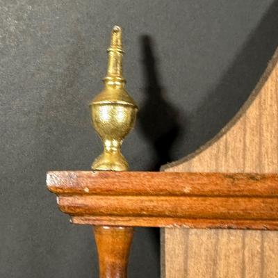 LOT 114: Bulova Vintage Wooden Wall Clock