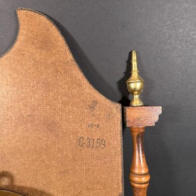 LOT 114: Bulova Vintage Wooden Wall Clock