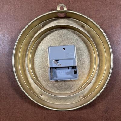 LOT 114: Bulova Vintage Wooden Wall Clock