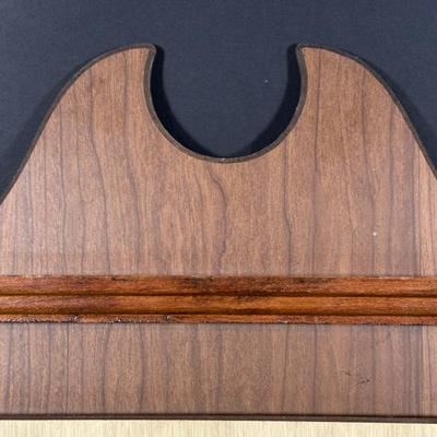 LOT 114: Bulova Vintage Wooden Wall Clock