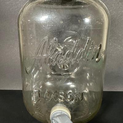 LOT 115: Frosted Prisma Glasses, Land O Lakes Mug, Mason Jars & More