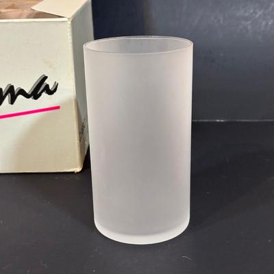 LOT 115: Frosted Prisma Glasses, Land O Lakes Mug, Mason Jars & More