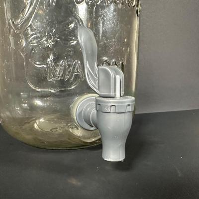 LOT 115: Frosted Prisma Glasses, Land O Lakes Mug, Mason Jars & More