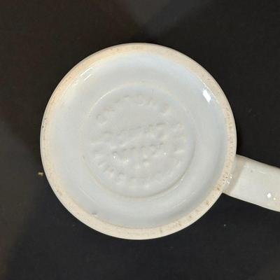 LOT 115: Frosted Prisma Glasses, Land O Lakes Mug, Mason Jars & More