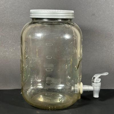 LOT 115: Frosted Prisma Glasses, Land O Lakes Mug, Mason Jars & More