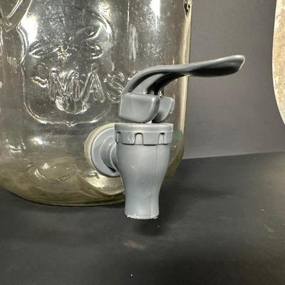 LOT 115: Frosted Prisma Glasses, Land O Lakes Mug, Mason Jars & More