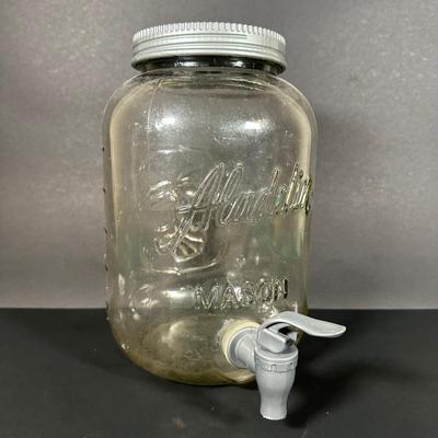 LOT 115: Frosted Prisma Glasses, Land O Lakes Mug, Mason Jars & More