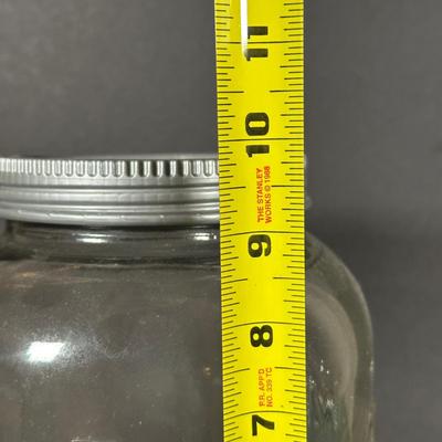 LOT 115: Frosted Prisma Glasses, Land O Lakes Mug, Mason Jars & More