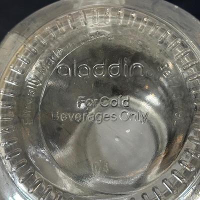 LOT 115: Frosted Prisma Glasses, Land O Lakes Mug, Mason Jars & More