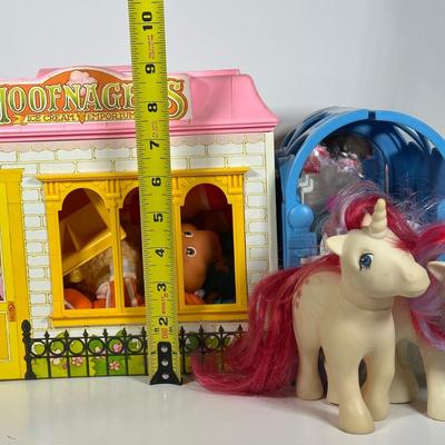 LOT 120: Vintage My Little Pony Pretty Parlor & More Vintage Toys