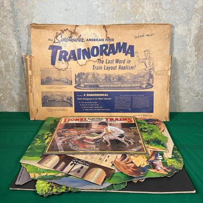 LOT 127: Vintage Trainorama 3D Scenic Background For Model Trains & More