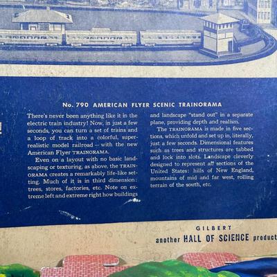 LOT 127: Vintage Trainorama 3D Scenic Background For Model Trains & More