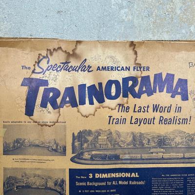 LOT 127: Vintage Trainorama 3D Scenic Background For Model Trains & More