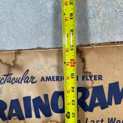 LOT 127: Vintage Trainorama 3D Scenic Background For Model Trains & More