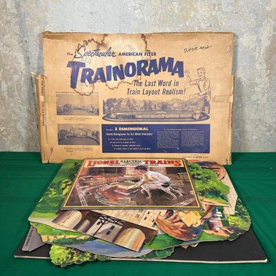LOT 127: Vintage Trainorama 3D Scenic Background For Model Trains & More