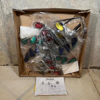 LOT 128: Plow & Hearth Peacock Spinner New in Box