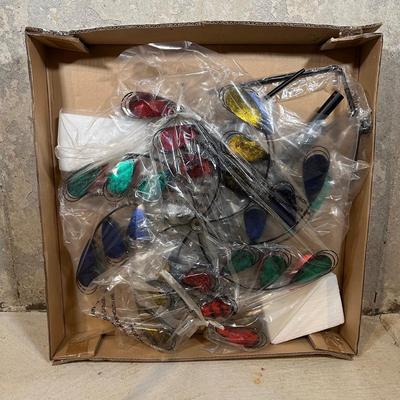 LOT 128: Plow & Hearth Peacock Spinner New in Box