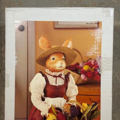 LOT 130: Home Decor Rabbit Figure in Original Box 32" Tall
