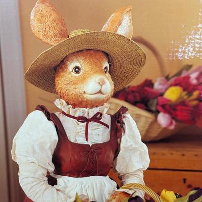 LOT 130: Home Decor Rabbit Figure in Original Box 32" Tall