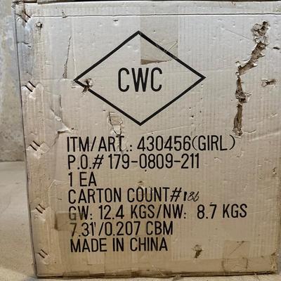 LOT 130: Home Decor Rabbit Figure in Original Box 32" Tall