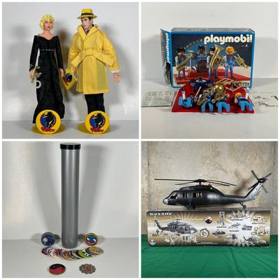 LOT 131: Playmobil Circus Band, Pogz/Slammers, Dick Tracy Dolls & More
