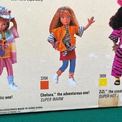 LOT 139: Vintage Mattel Hot Looks Dolls in Box w/ Accessories - Elkie & Mimi