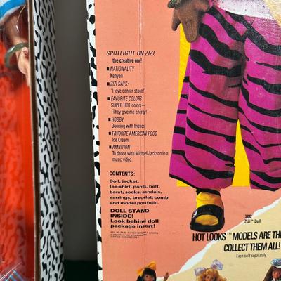 LOT 140: Vintage Mattel Hot Looks Dolls - Chelsea & Zizi w/ Box