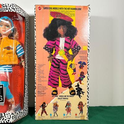 LOT 140: Vintage Mattel Hot Looks Dolls - Chelsea & Zizi w/ Box