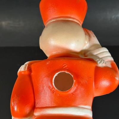 LOT 141B: Vintage Christmas Decor! Blow Molds, 10 Piece Light Set & Jolly Santa Round The Tree in Box