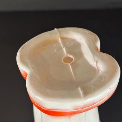 LOT 141B: Vintage Christmas Decor! Blow Molds, 10 Piece Light Set & Jolly Santa Round The Tree in Box