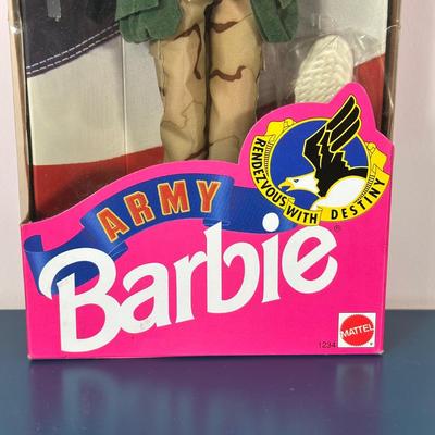 LOT 144: Vintage Navy, Air Force, Army & Marine Corps Barbie Collection w/ Box