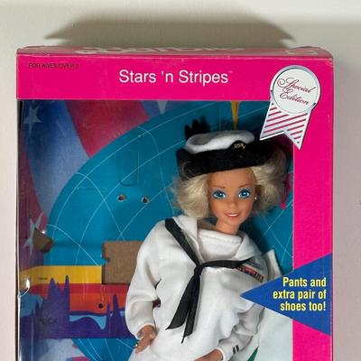 LOT 144: Vintage Navy, Air Force, Army & Marine Corps Barbie Collection w/ Box