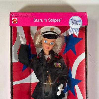 LOT 144: Vintage Navy, Air Force, Army & Marine Corps Barbie Collection w/ Box