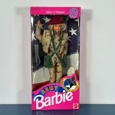 LOT 144: Vintage Navy, Air Force, Army & Marine Corps Barbie Collection w/ Box